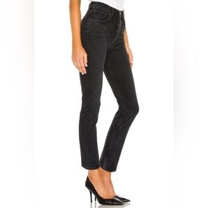 AGOLDE Riley High Rise Straight Crop Jeans In Panoramic Wash Size 28